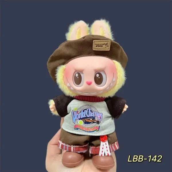 labubu doll leopard dress outfit for first and second gen dolls