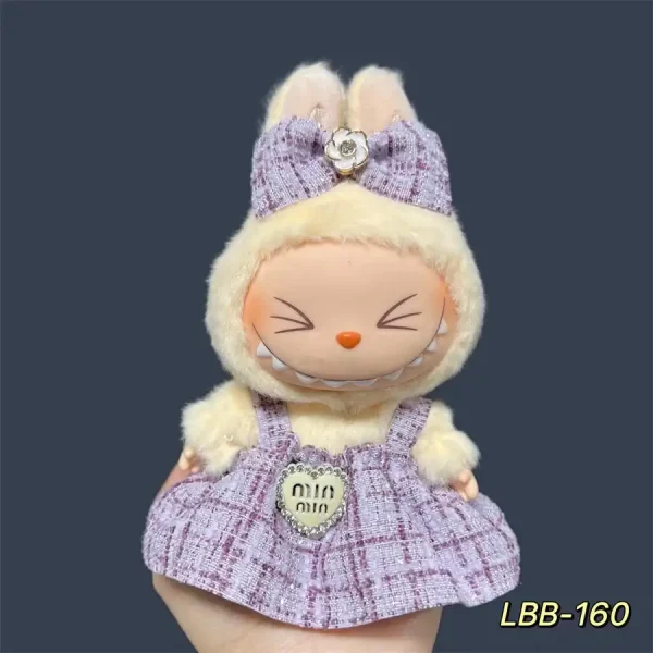 labubu doll leopard print dress outfit complements many footwear