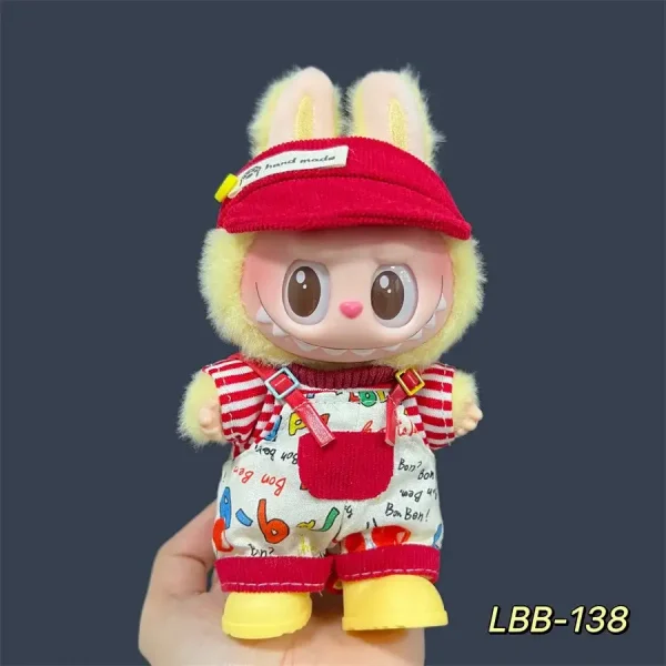 labubu doll leopard print dress outfit neatly stitched and precise
