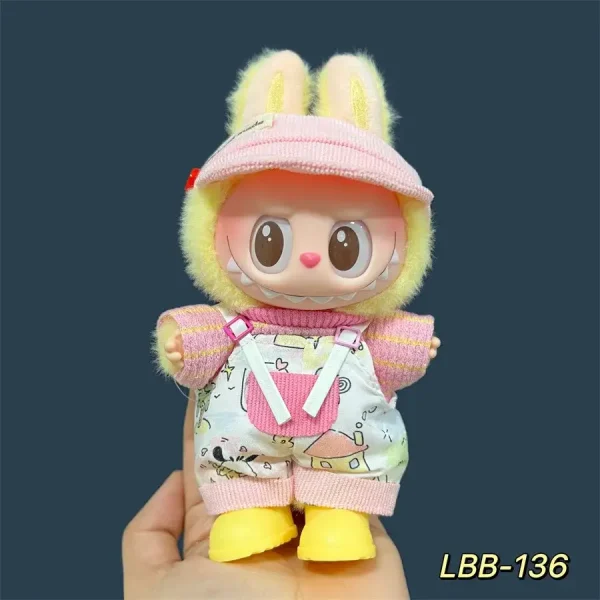 labubu doll leopard print summer dress outfit for your beloved doll