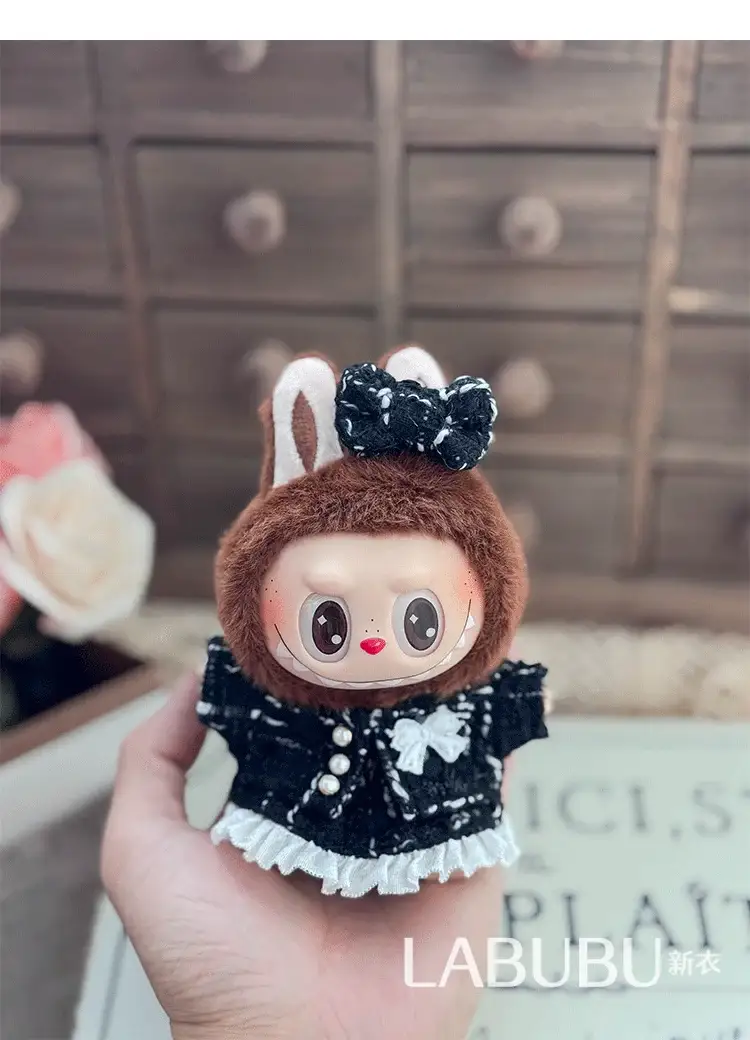 labubu doll outfit chanel inspired design details