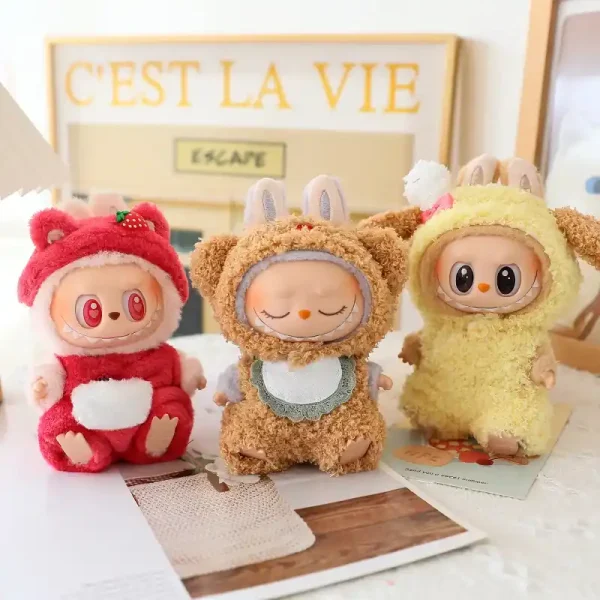labubu doll outfit charming yellow puppy design