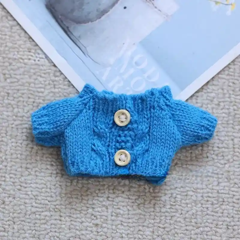 labubu doll outfit knitted sweater hat and miniature camera accessory