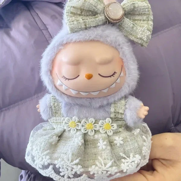 labubu doll outfit replacement adorable daisy dress and bow