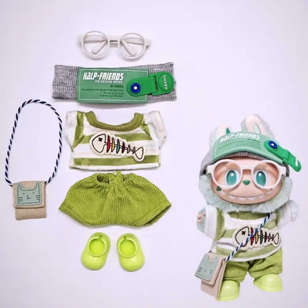 labubu doll outfit set casual and cute style