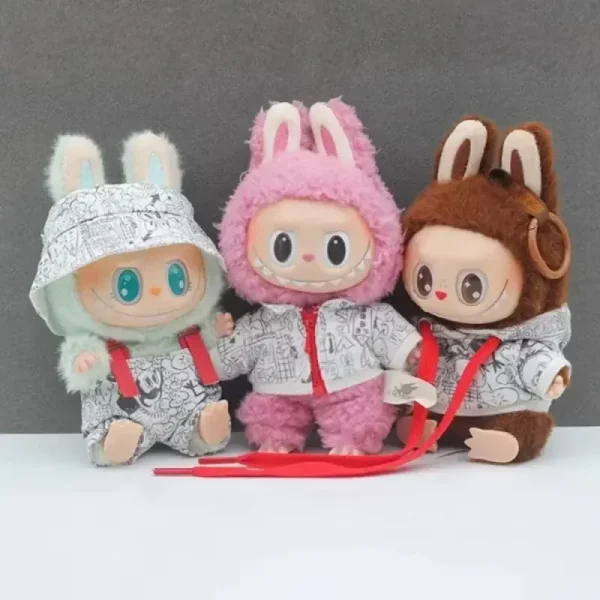 labubu doll outfit set matching fisherman hat
