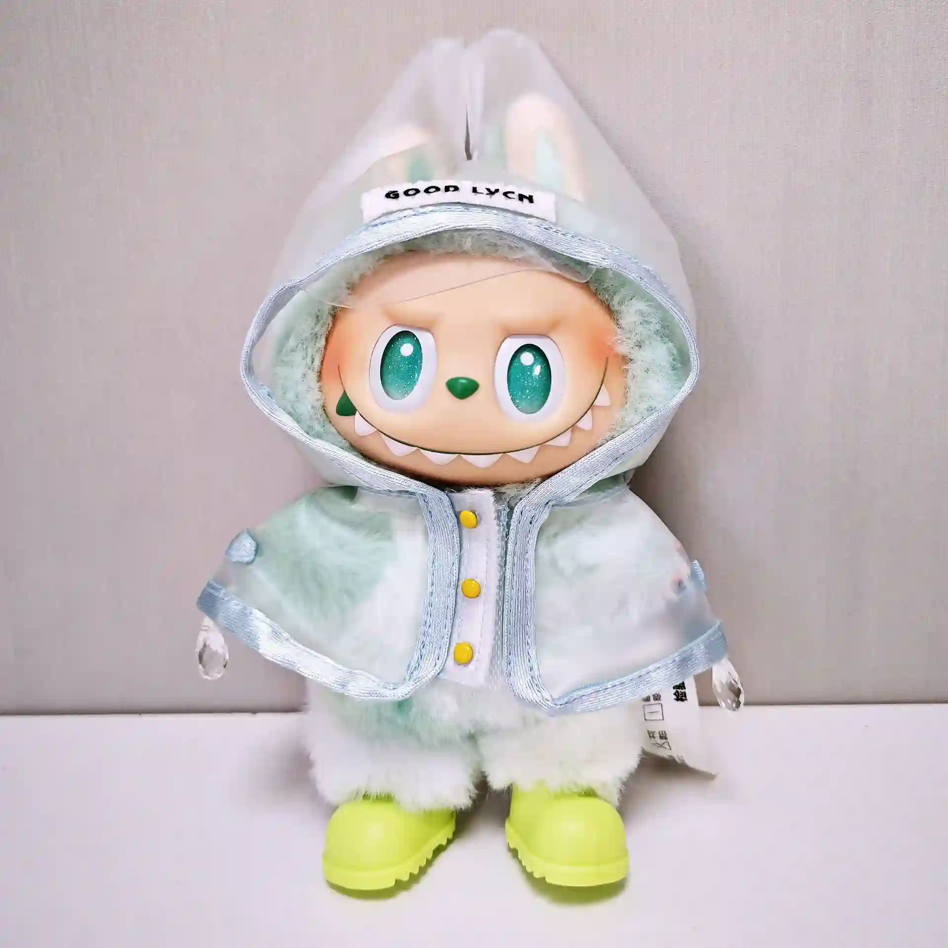 labubu doll raincoat outfit gift for collectors birthday present