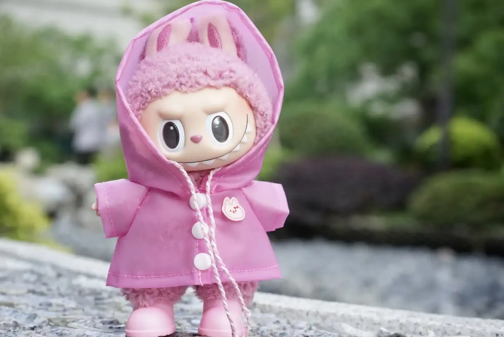 labubu doll raincoat outfit small clothing fans gift decoration