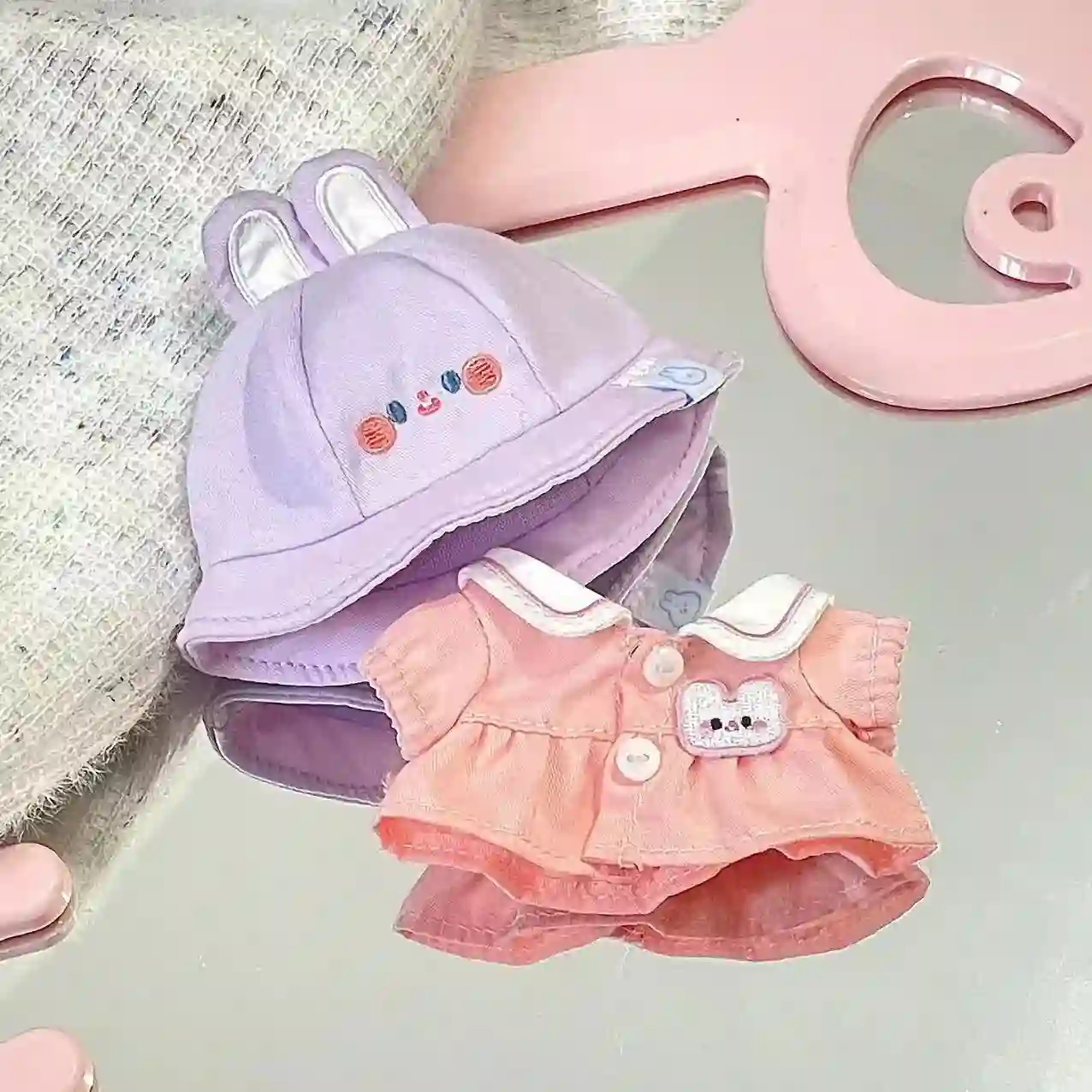 labubu doll school uniform outfit cotton comfortable fit 17cm