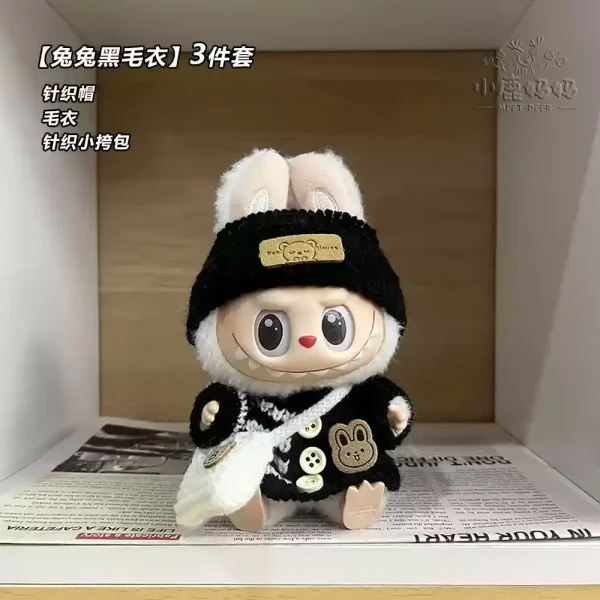 labubu doll winter outfit handmade with attention to detail