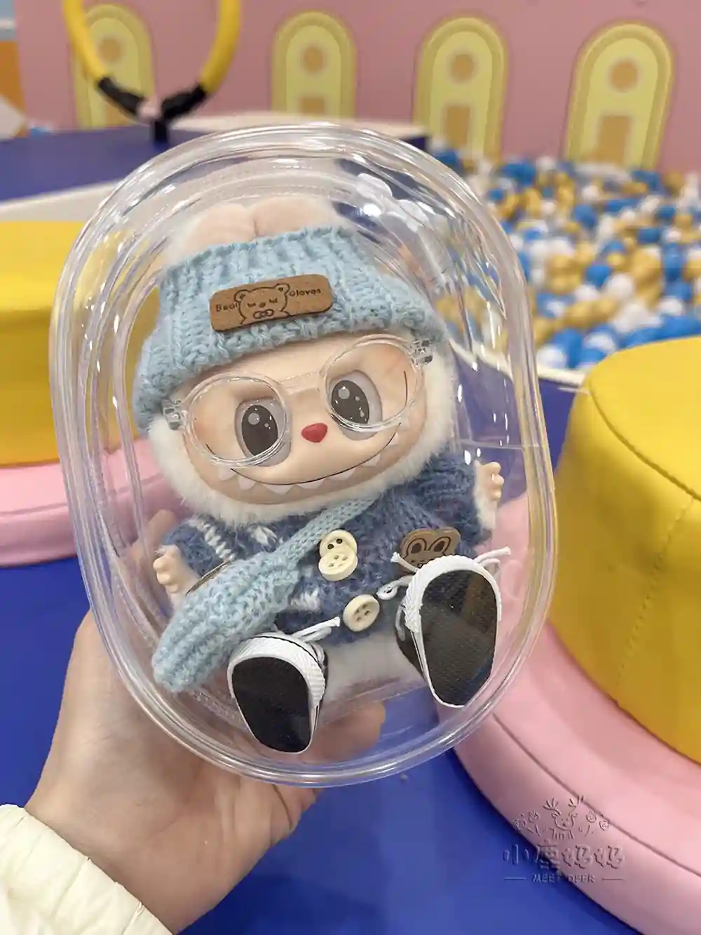 labubu doll winter outfit set cute and cozy design