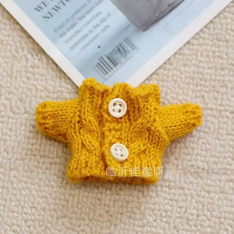 labubu doll winter wardrobe knitted sweater hat and camera accessory