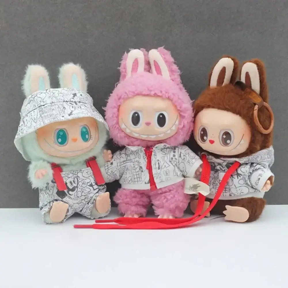 labubu generation 1 2 doll clothes hooded cardigan