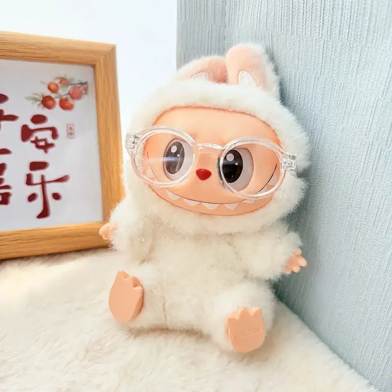 labubu i doll outfit grey hoodie sneakers hat