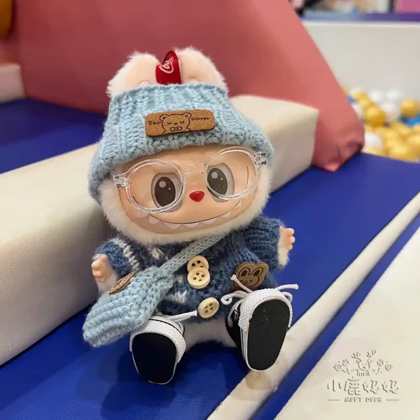 labubu knitted winter outfit set for cold weather comfort