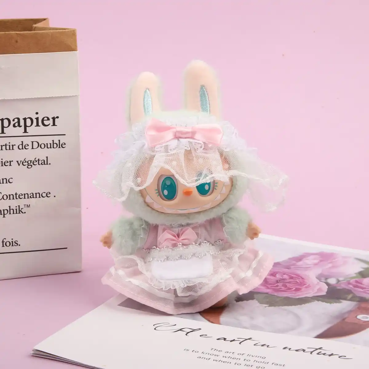 labubu second generation doll bunny themed clothes