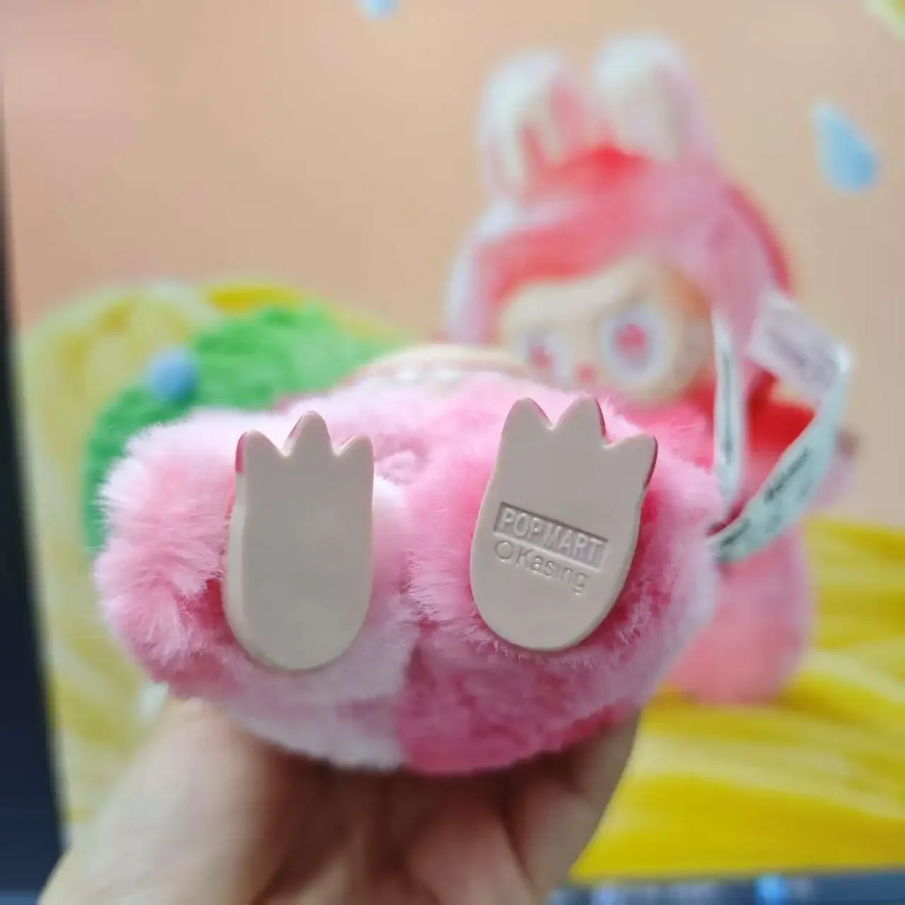 labubu v3 big into energy monster bunny keychain plush