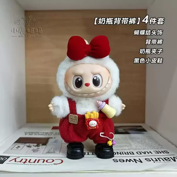 labubu winter clothes set for 15 17cm sitting party bear