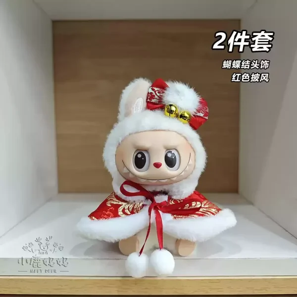 labubu winter clothes soft and stretchy knitted material