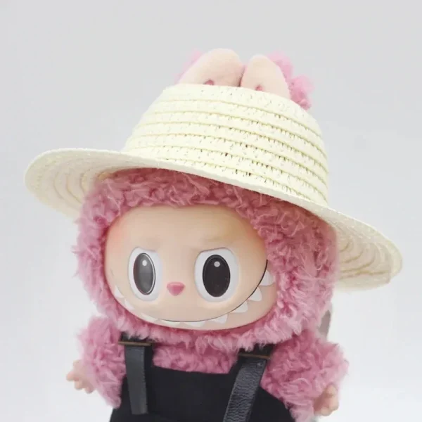 lightweight labubu straw hat bunny ears perfect for playtime
