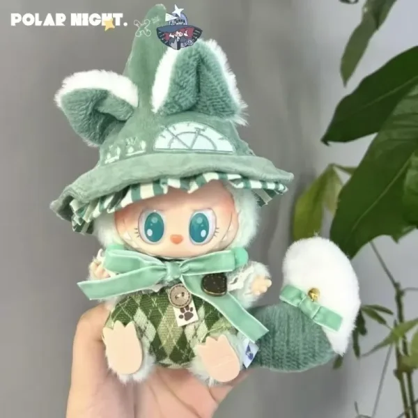 loose fitting labubu wizard coat and overalls set