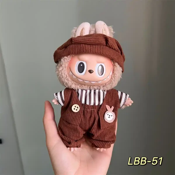 meticulously crafted 17cm labubu doll outfit