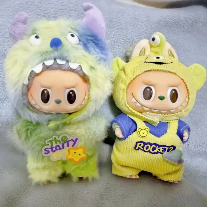 new 17cm Labubu monster costume handmade doll outfit