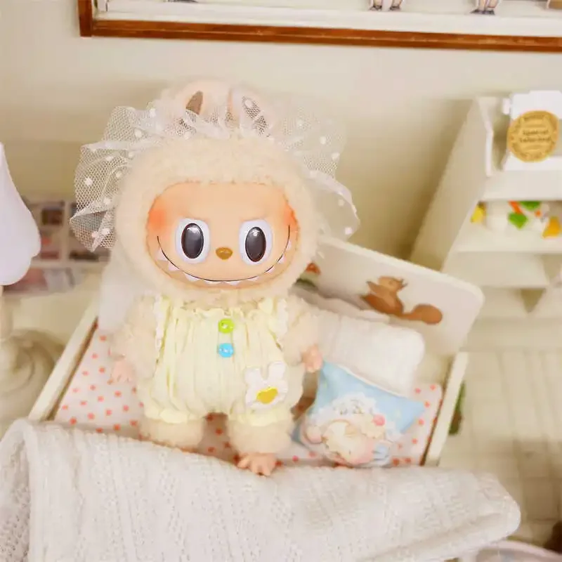 perfect fit labubu bunny pajamas 15 17cm plush doll