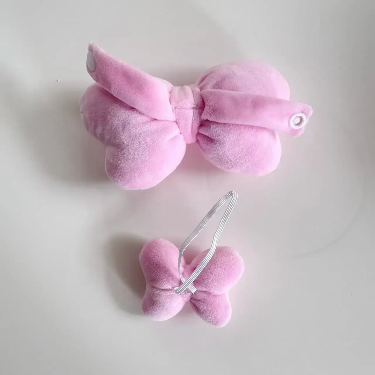 perfect fit pink bunny costume for 17cm Labubu V1 and V2