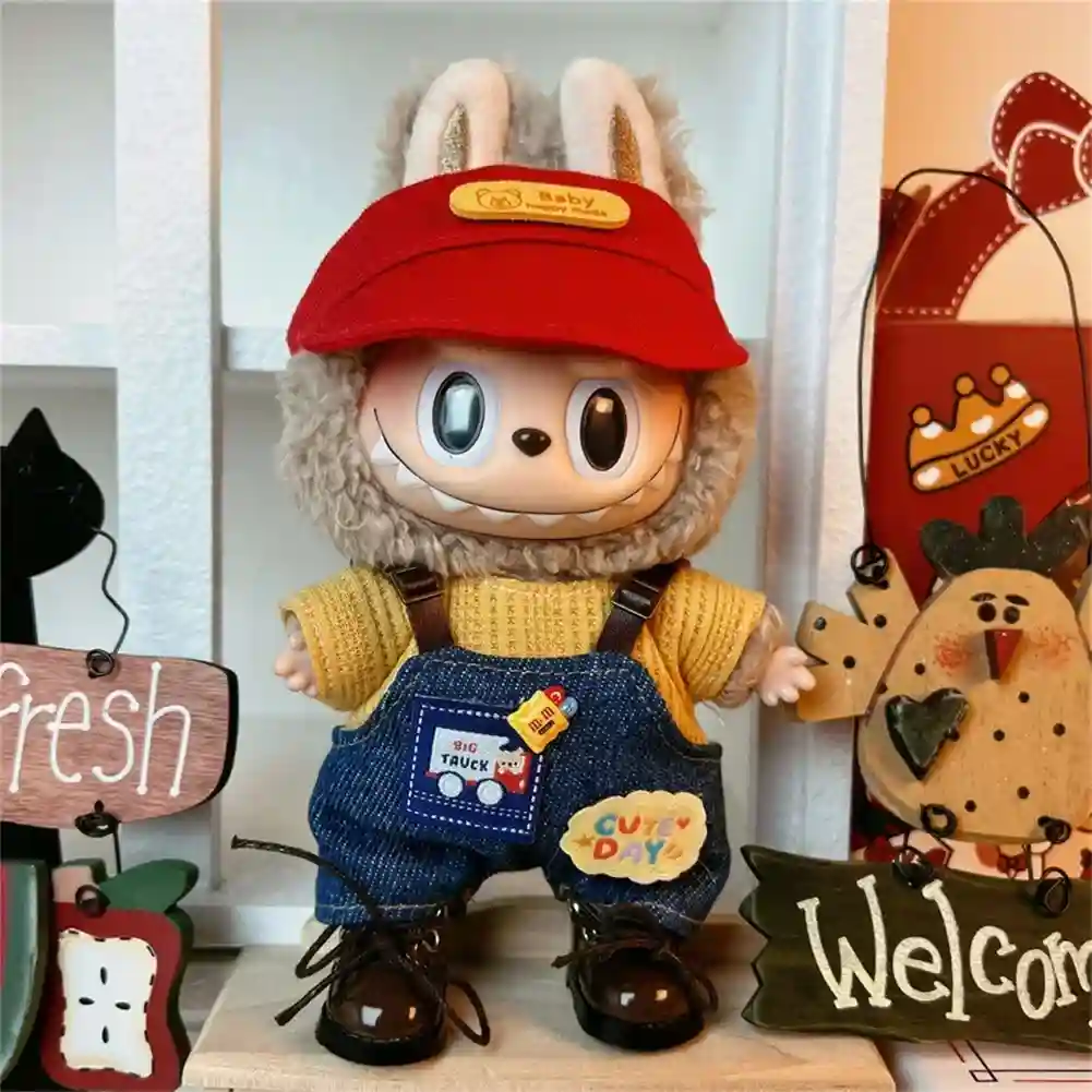 perfect fitting 17cm Labubu doll outfit versions 1 and 2