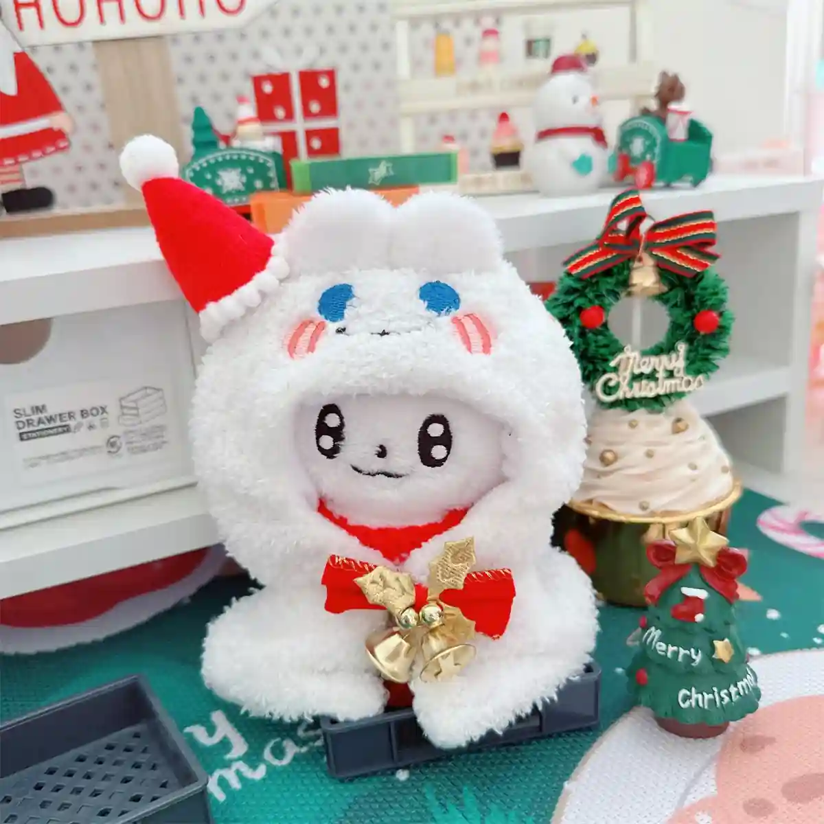 perfect fitting christmas clothes for 15 17cm labubu doll