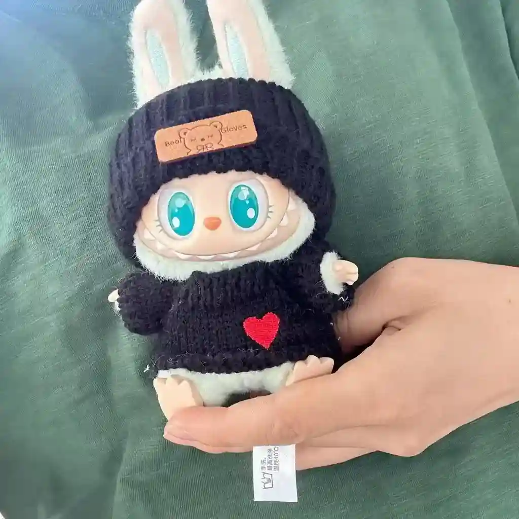 perfect fitting labubu doll sweater hat set diy accessories