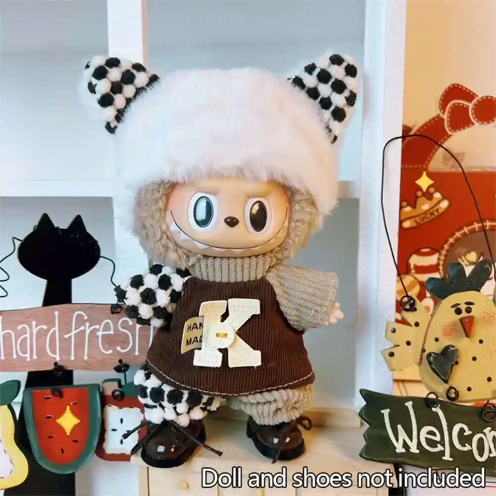 perfect gift 17cm Labubu doll outfit for enthusiasts all ages