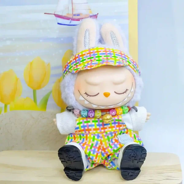 perfect gift for labubu doll collectors summer themed outfit