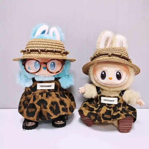 perfect gift labubu doll leopard print dress outfit for any occasion