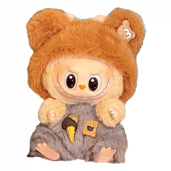 plush labubu bear cookie monster outfit 15 17cm doll clothes