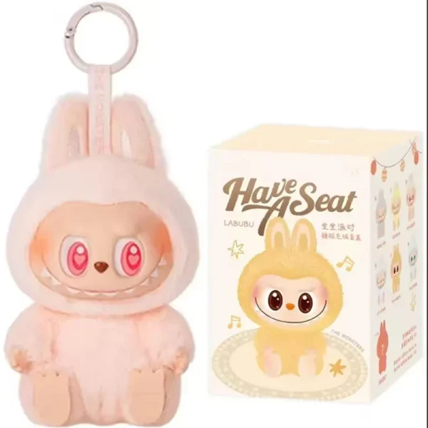 plush labubu bunny costume with integrated hood