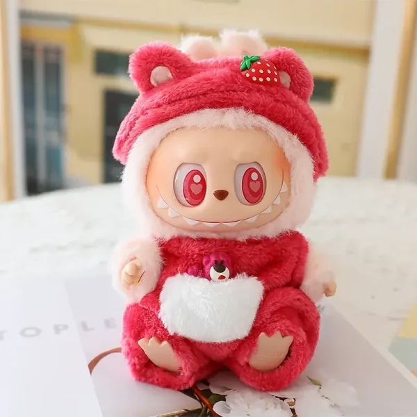 plush labubu doll costume comfortable soft material