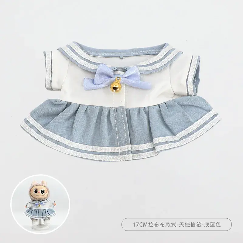 premium 17cm Labubu doll sailor dress outfit exquisite details