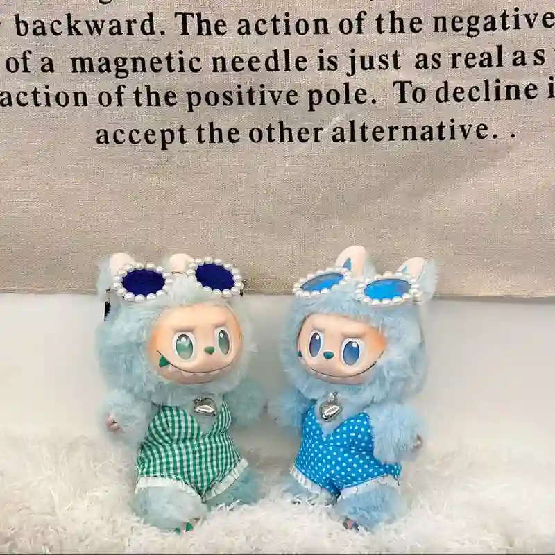 premium 17cm Labubu doll summer clothing set for collectors