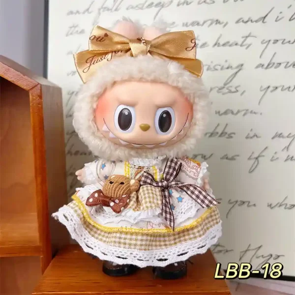 premium 17cm labubu clothing perfect gift
