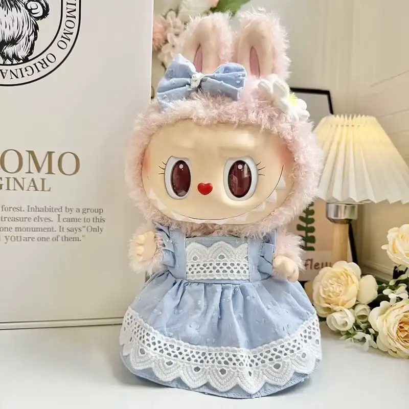 premium casual clothes for 38cm labubu doll high quality material