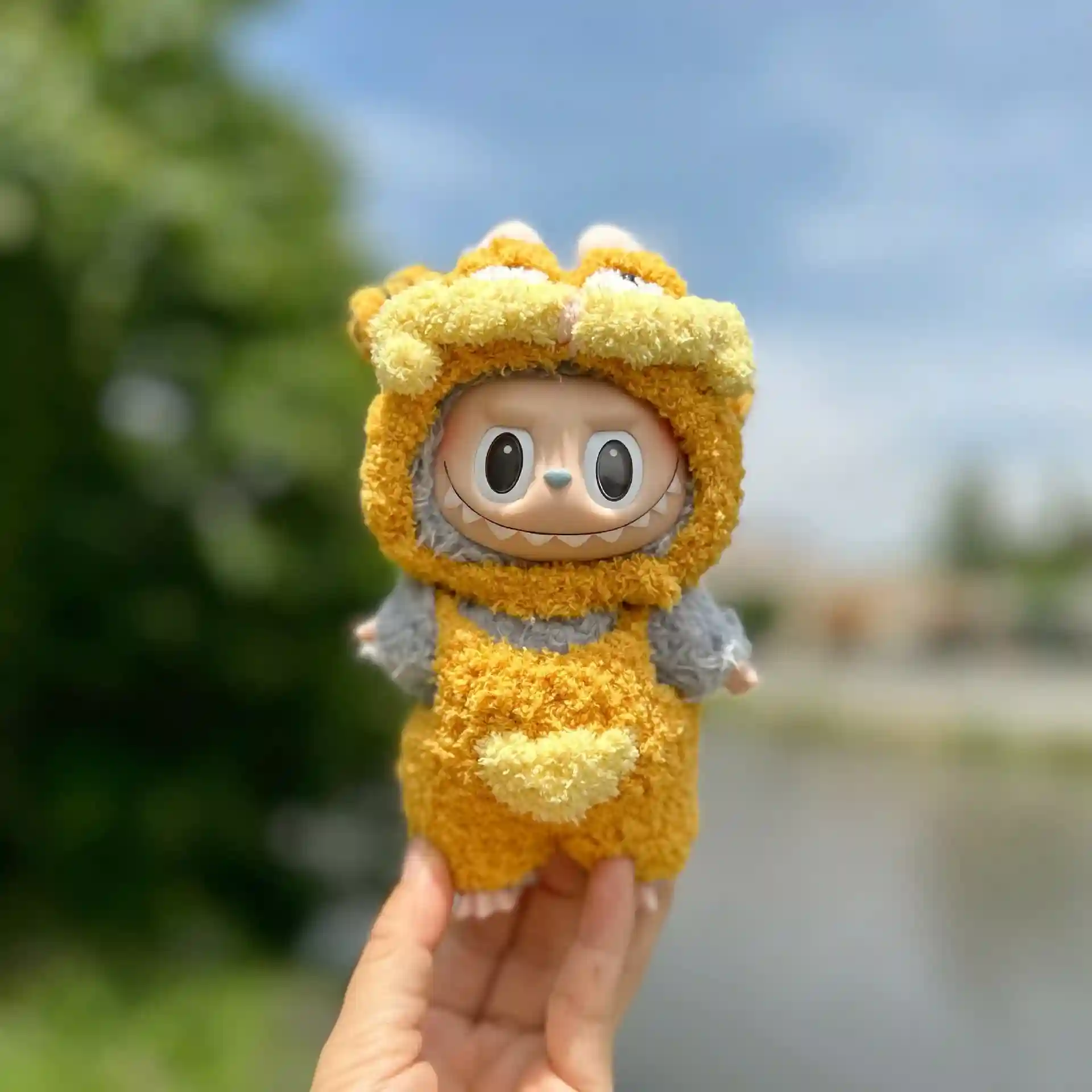 premium crochet Labubu astronaut costume high quality yarn