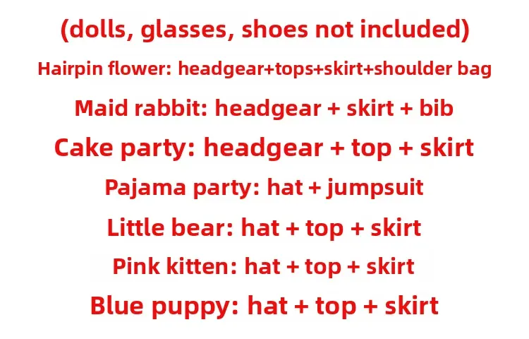 premium fabric labubu doll clothes hairpin flower
