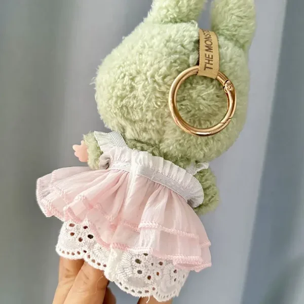 premium labubu doll clothing set pink green