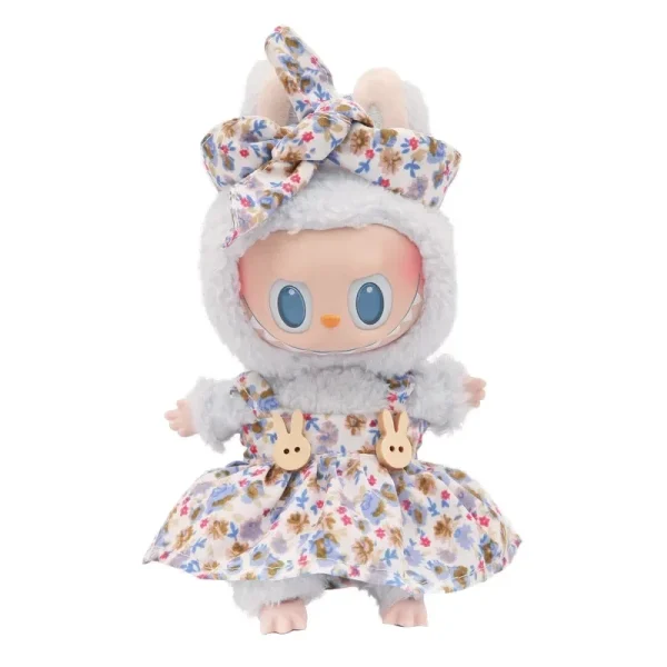 premium labubu doll outfit floral design dress