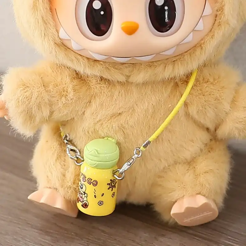 premium quality 17cm Labubu doll bunny hat clothing set