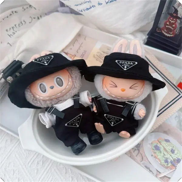 premium quality 17cm Labubu doll clothing accessories set