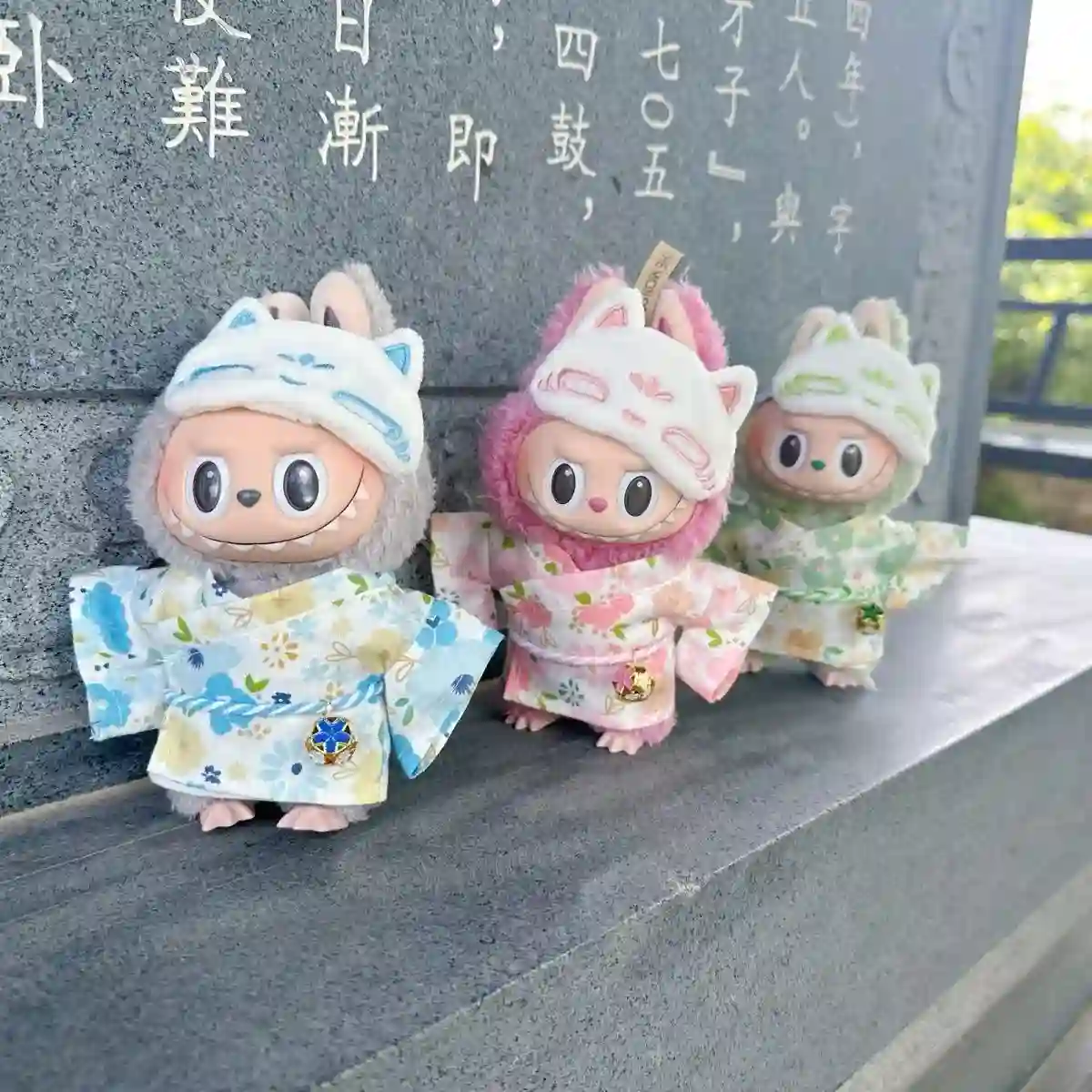premium quality 17cm Labubu doll kimono clothing accessories