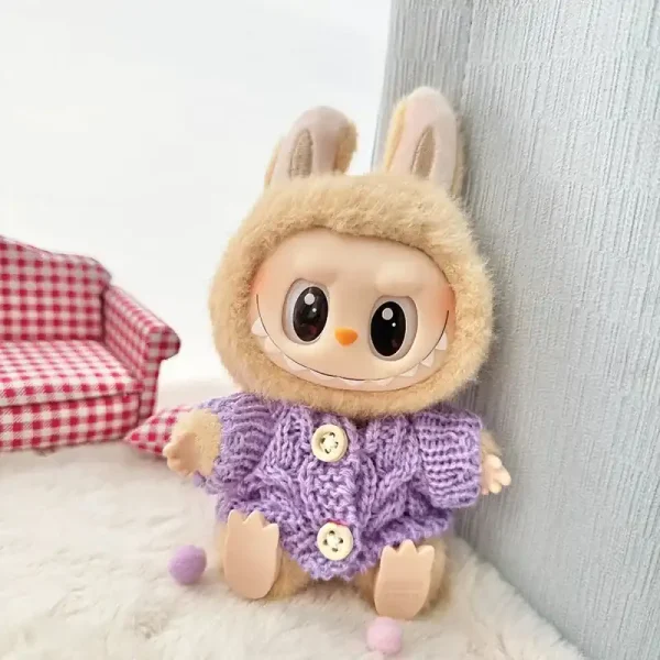 premium quality labubu doll bunny outfit set